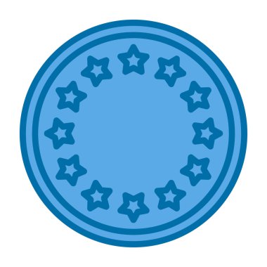 Madalya ikon vektör illüstrasyonu