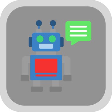 Robot simgesi, vektör çizimi