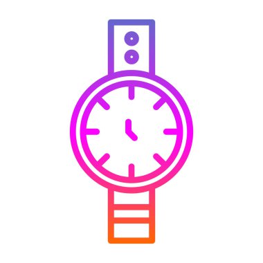 Kol saati web simgesi basit illüstrasyon 