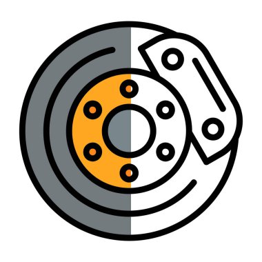 Araba servisi ikonu. Web için araba onarım vektör simgesinin özet çizimi