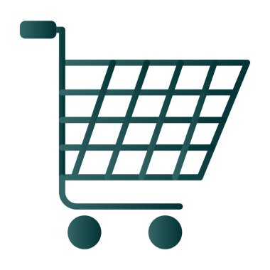 Alışveriş arabası ikonu. vektör illüstrasyonu                     