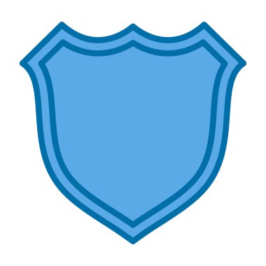 kalkan simgesi, vektör illüstrasyonu basit tasarım