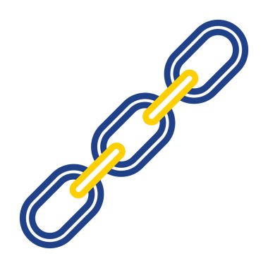 Zincir simgesi, vektör illüstrasyonu