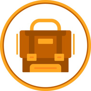 evrak çantası simgesi, vektör illüstrasyonu basit tasarım