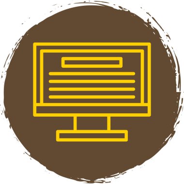 Web simgesini basit illüstrasyonla izle 