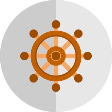 Gemi direksiyon. Vektör çizim