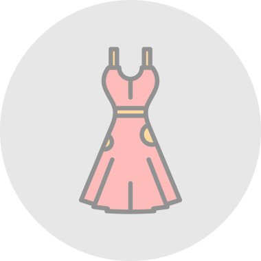 elbise simgesi, vektör illüstrasyonu basit tasarım