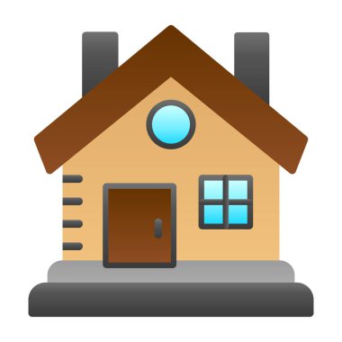 Kabin vektör simgesi modern basit illüstrasyon 