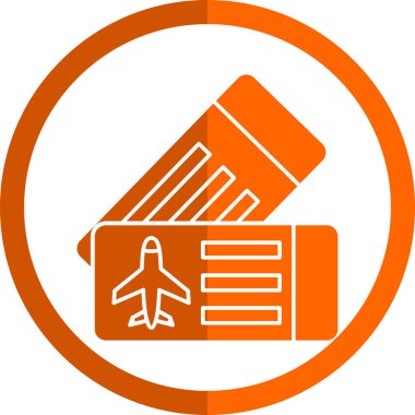 daire biçiminde uçak pasaport tanecikli simge