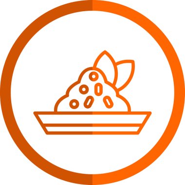 Bir besin simgesinin vektör illüstrasyonu