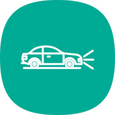 araba kazasında kutsal kişilerin resmi, vektör çizim