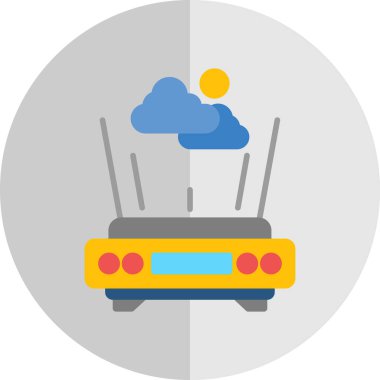 router simgesi vektör illüstrasyonu