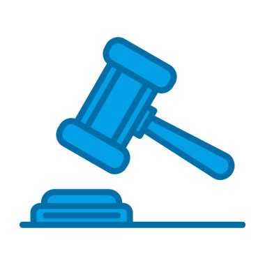 Yargıç Gravel. Web simgesi basit illüstrasyon 