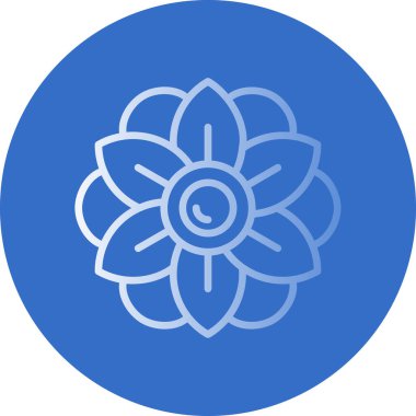 çiçek simgesi vektör illüstrasyonu