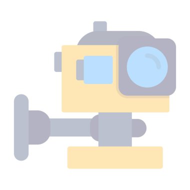 Eylem Kamerası simgesi, vektör illüstrasyonu basit tasarım