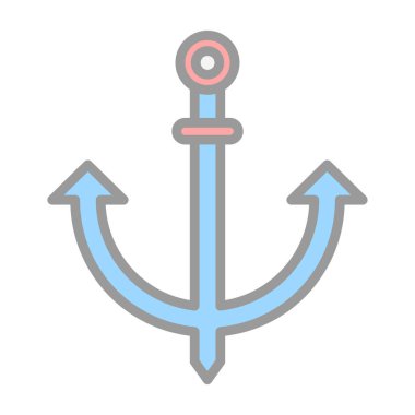 çapa işareti simgesi, vektör çizim            