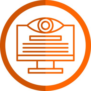 Kâğıtlı göz. Web simgesi