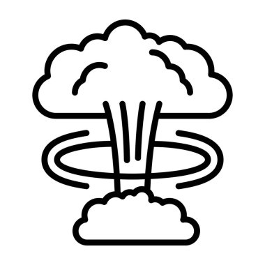 bulut vektörü ince çizgi simgesi