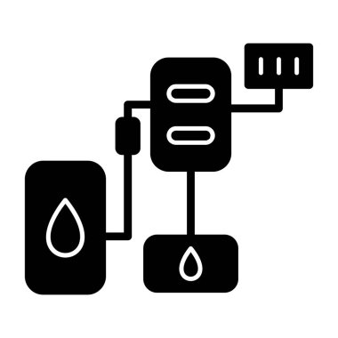 Kabartma vektör düz simgesi