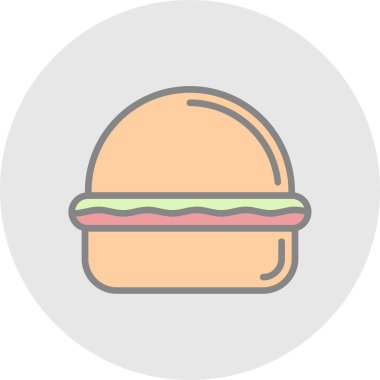 Gıda simgesinin vektör illüstrasyonu