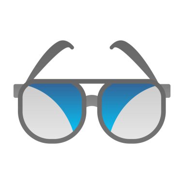 Güneş gözlüklerinin vektör illüstrasyonu modern grafik simgesi                       