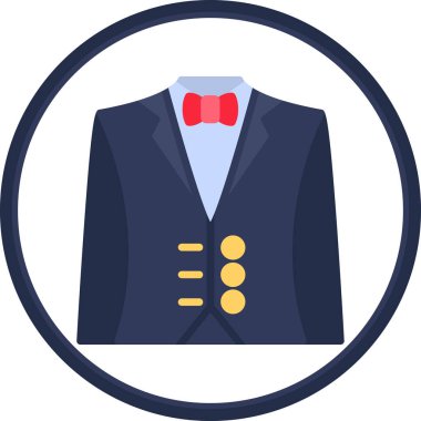 Suit simgesinin vektör çizimi