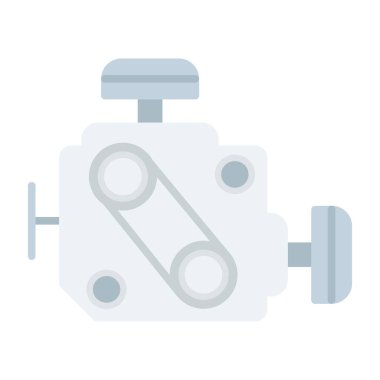 motor simgesi, vektör illüstrasyonu basit tasarım