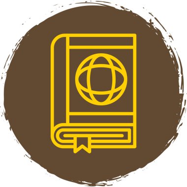 Basit düz pasaport vektör illüstrasyonu