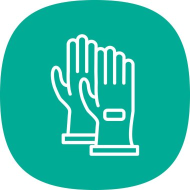 Oyuncu eldivenleri ikon vektör illüstrasyonu