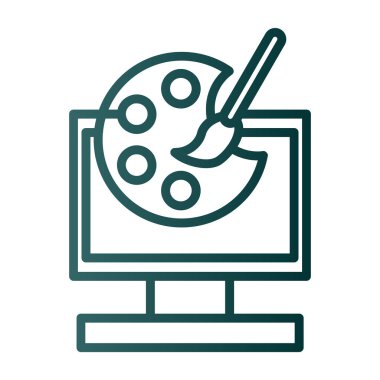 vector computer icon illustration