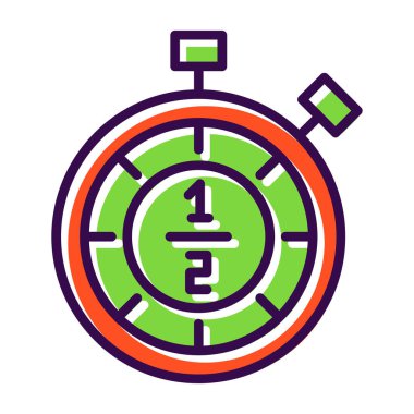 Yeşil bir simgenin vektör illüstrasyonu