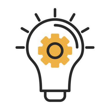 düz fikir kabartma düz vektör simgesi