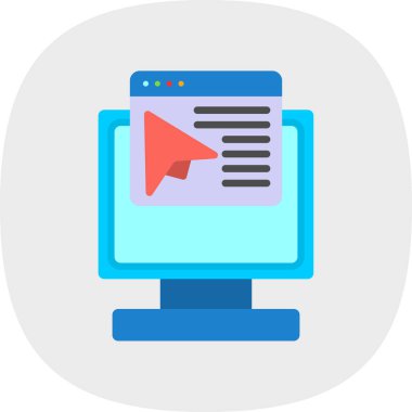 İniş Sayfası. Web simgesi basit illüstrasyon