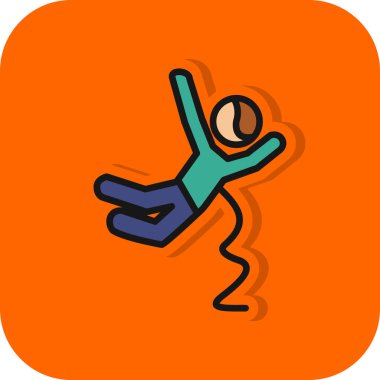 Bir insan simgesinin vektör illüstrasyonu