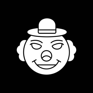 Palyaço simgesi, vektör illüstrasyonu