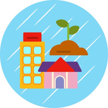 ev şemsiye vektör illüstrasyon tasarımı