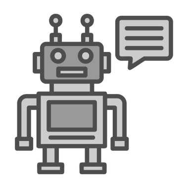 Robot simgesi, anahat stili