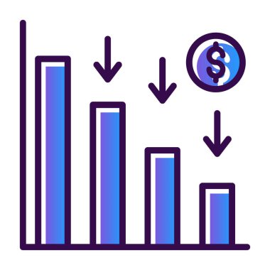 Dolar. Web simgesi basit illüstrasyon