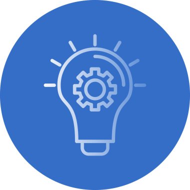 düz fikir kabartma düz vektör simgesi