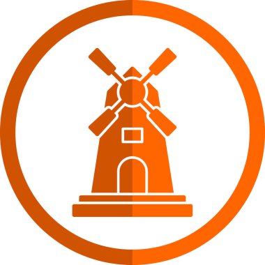 Yel değirmeni simgesi, vektör biçimi