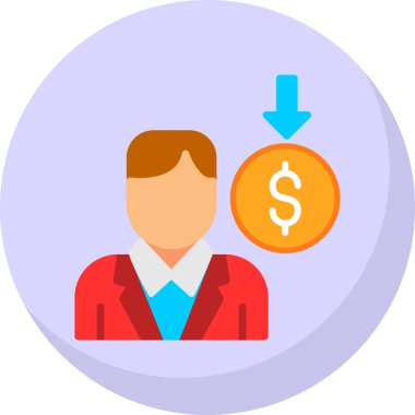 işletme finansmanı düz stil simgesi