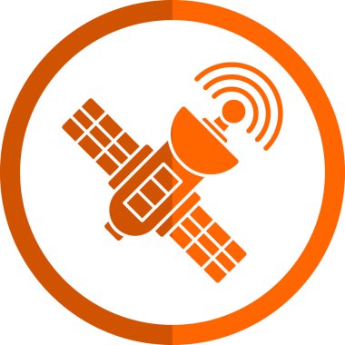 uydu simgesi, vektör illüstrasyonu basit tasarım