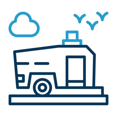 araba simgesi vektör illüstrasyonu