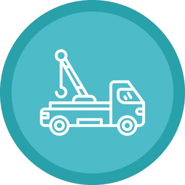 Çekici Araç simgesinin vektör illüstrasyonu 