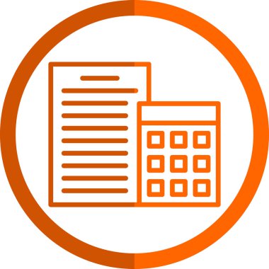 Belge. Web simgesi basit illüstrasyon