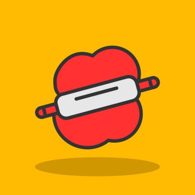 Tek izole edilmiş oyuncak simgesinin vektör çizimi.