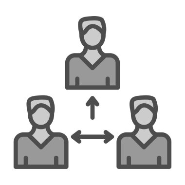 iş ve takım çalışması simgesi vektör illüstrasyon grafik tasarımı