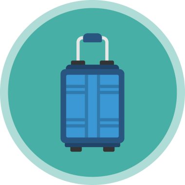 Bagaj web simgesi, vektör çizim 