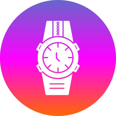 Wristwatch web icon simple illustration 