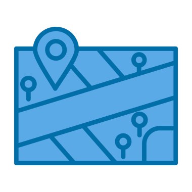 harita pin konumu simgesi düz biçimli